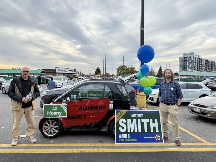 While campaigning with my friend Matt Ray (running for Ward 5)
The Votemobile was the centerpiece :)